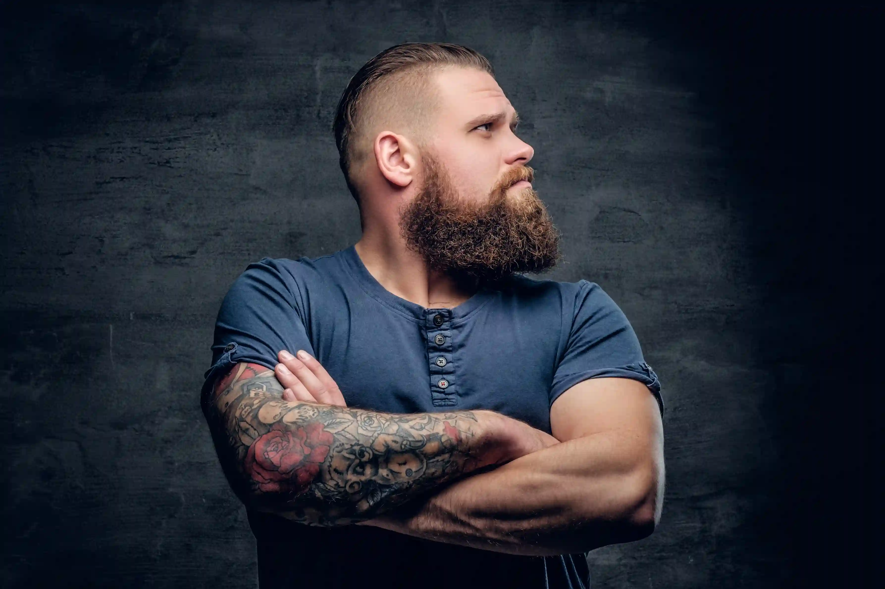 Professional beard grooming and styling